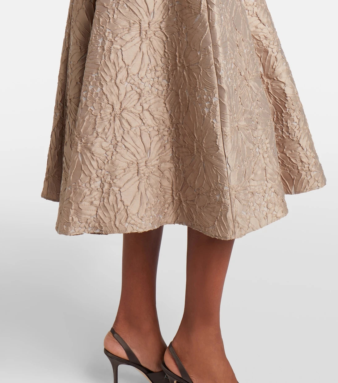 'S Max Mara - Belted jacquard midi dress