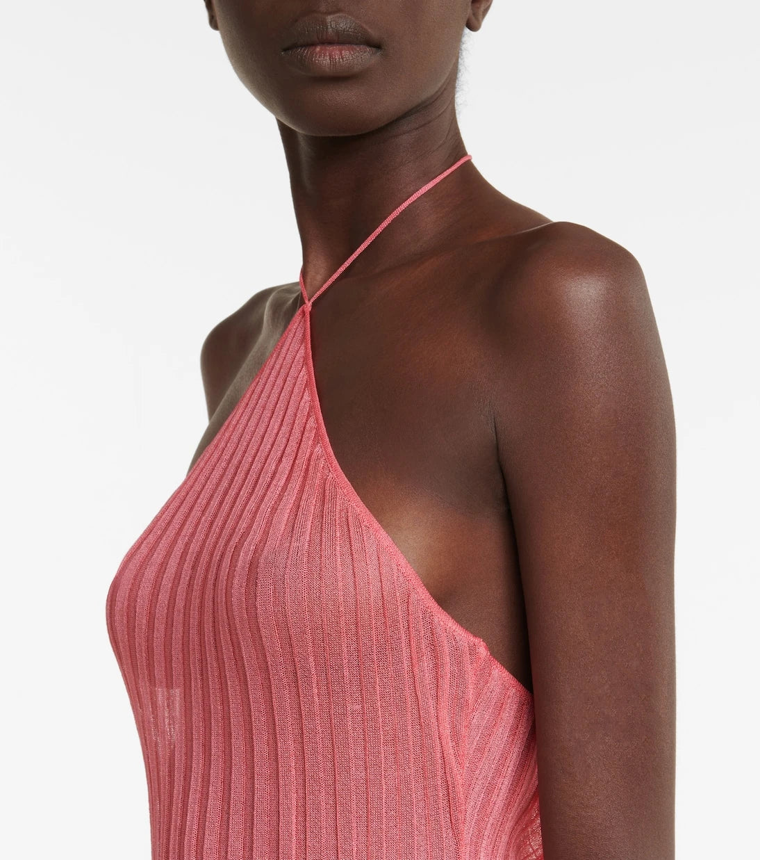 Nensi Dojaka - Halterneck cotton minidress
