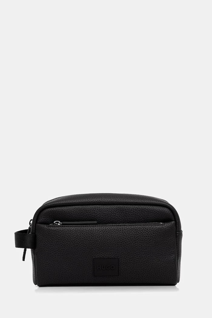 HUGO erkek suni deri kozmetik çantası Ethon 2.0HI_Washbag