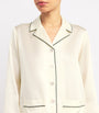 Ivory Silk Satin Pyjama Set