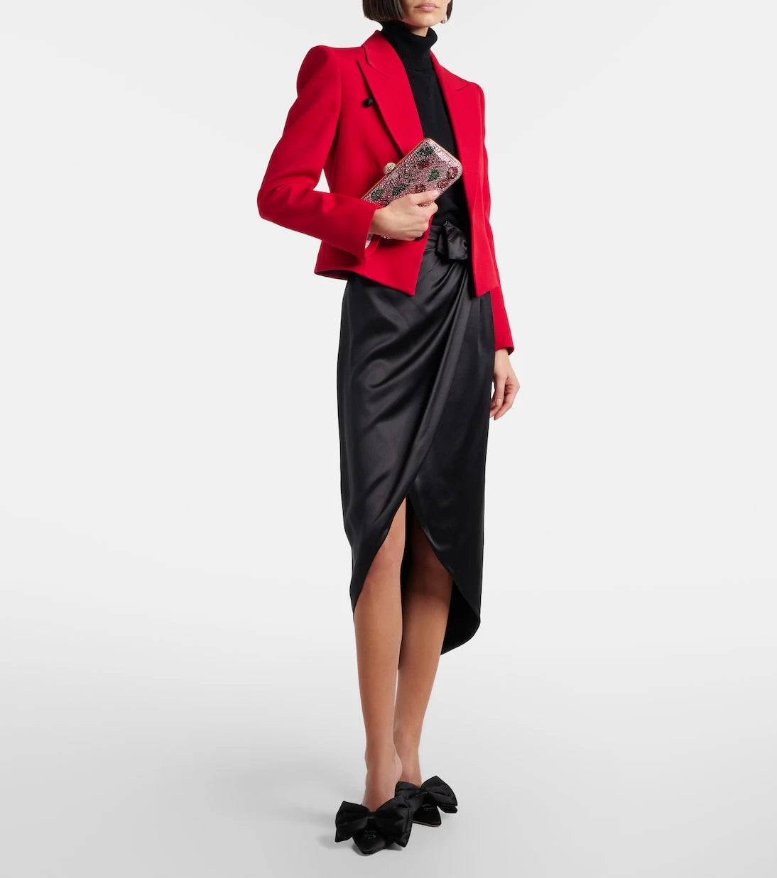 Valentino Garavani - Carry Secrets Cherryfic embellished clutch