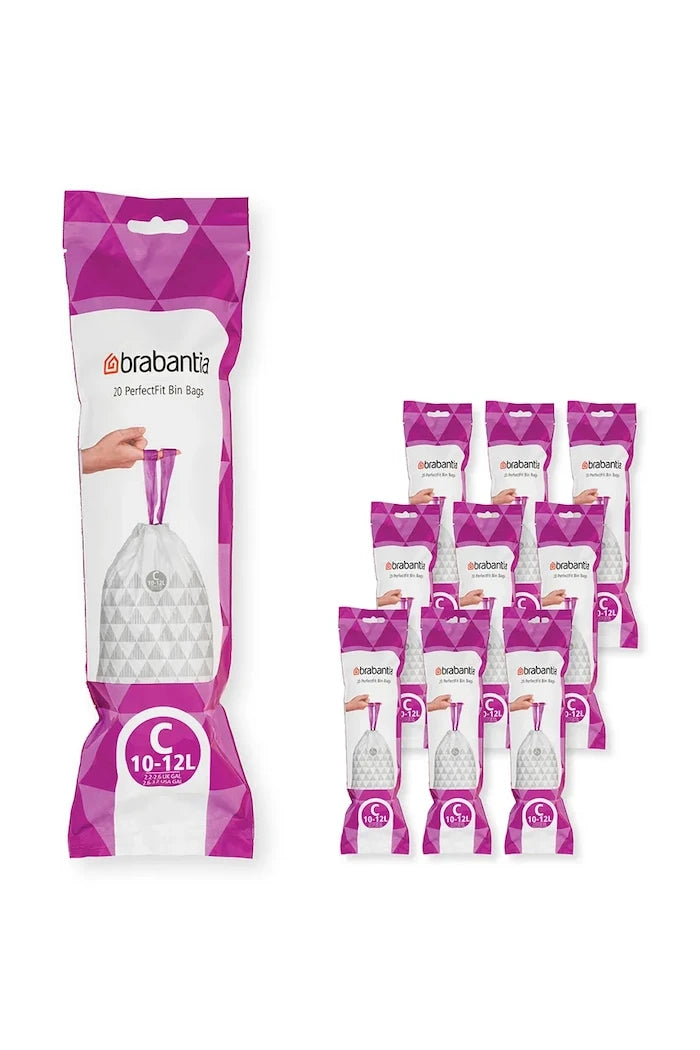 Brabantia PerfectFit Çöp Torbaları, C, 10-12 L, 10 x 20 adet