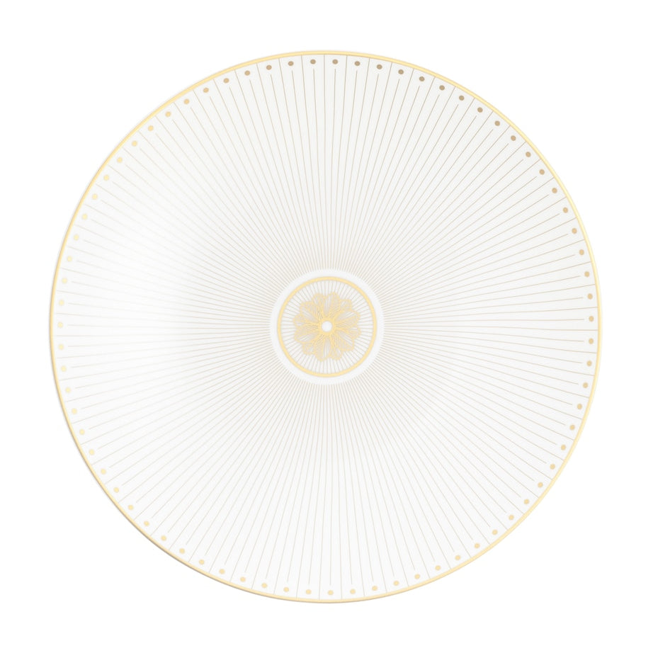 Christofle Porcelain Malmaison Platinum Impériale Dessert Plate (21.5cm)