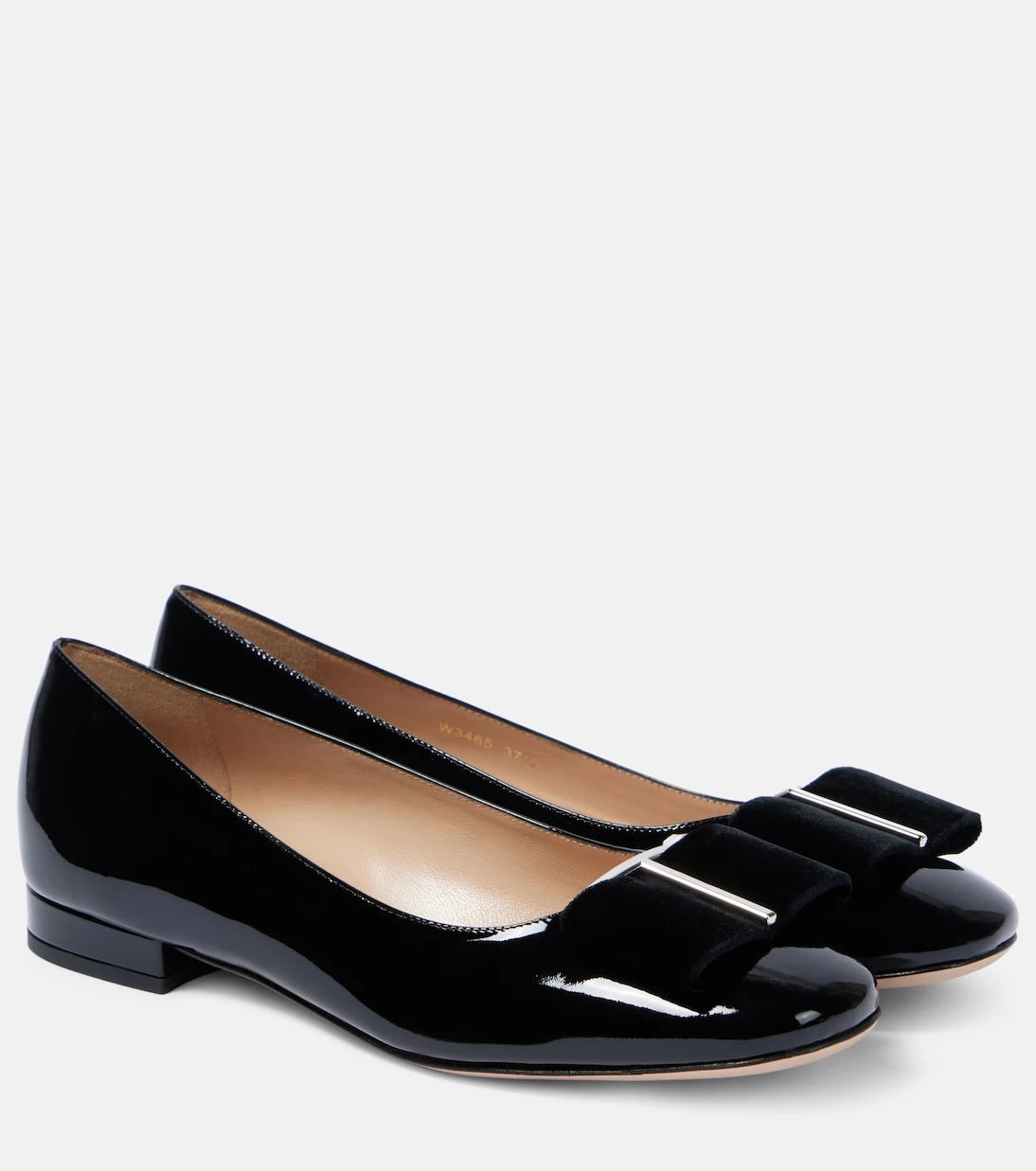 Tom Ford - Audrey bow-detail patent leather ballet flats