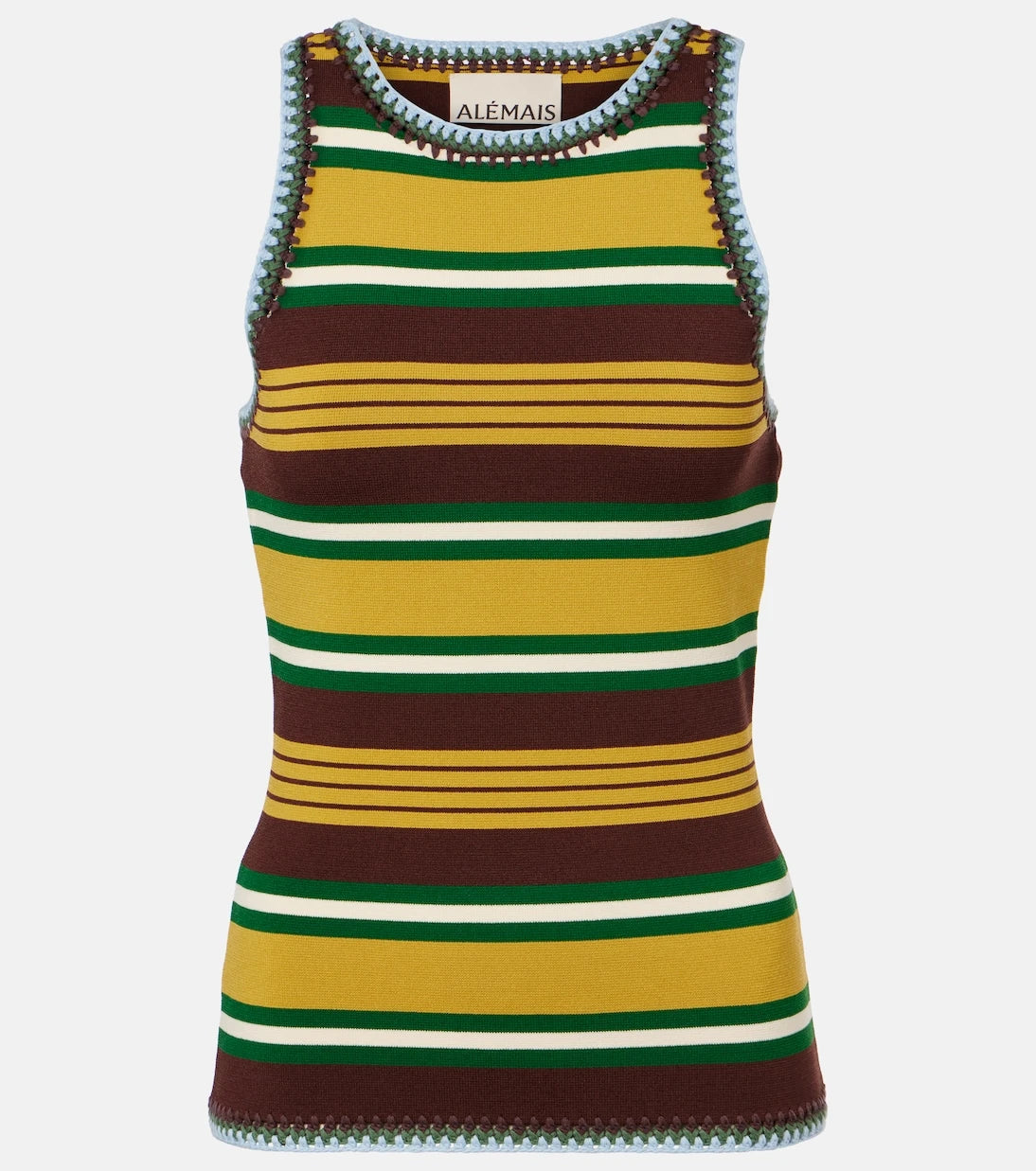 Alémais - Clover knitted striped tank top