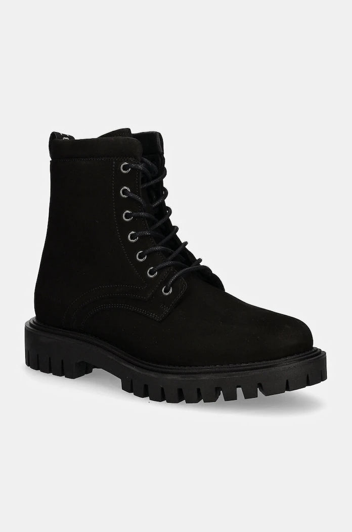 Кожени обувки Tommy Hilfiger CASUAL HILFIGER CHUNK Z NBK BOOT
