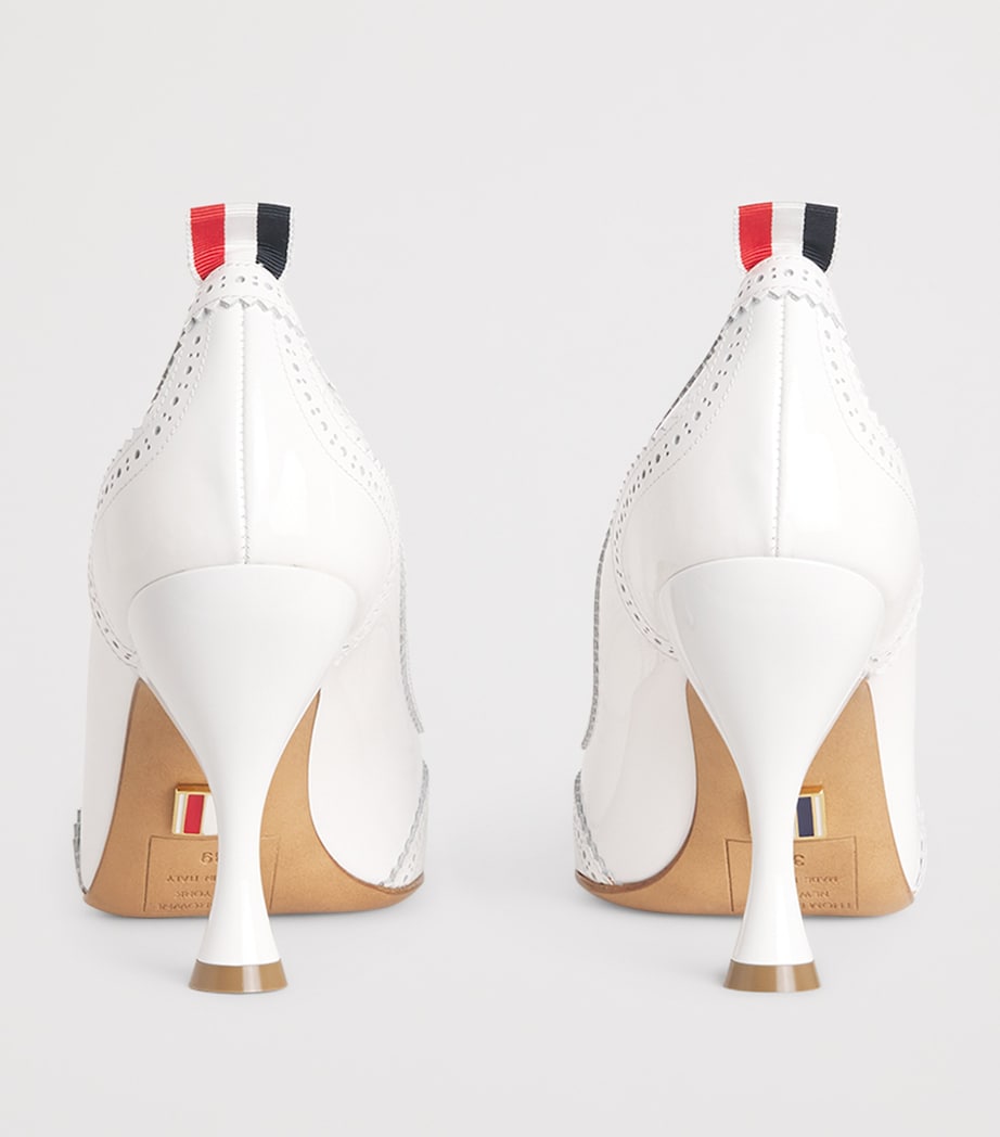 Thom Browne Patent Leather Wingtip Pumps 90