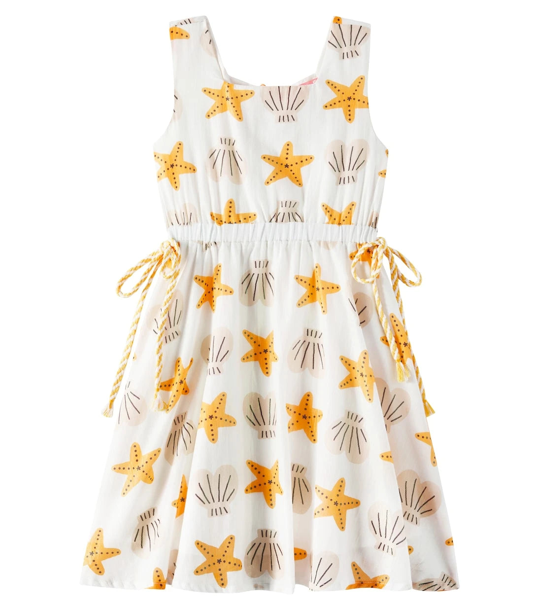 Fábula - Starfish printed cotton-blend dress
