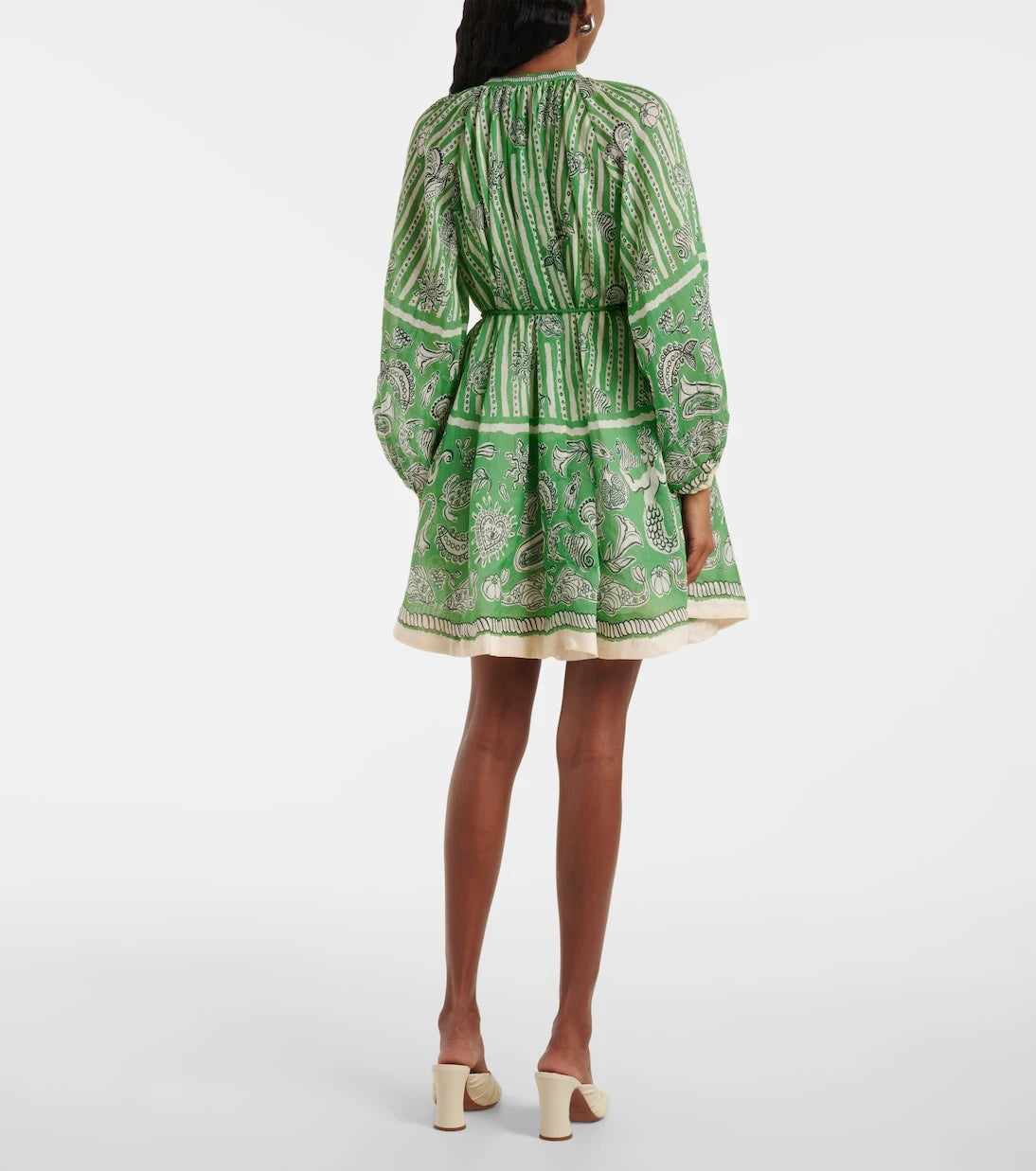 Alémais - Lula printed linen minidress