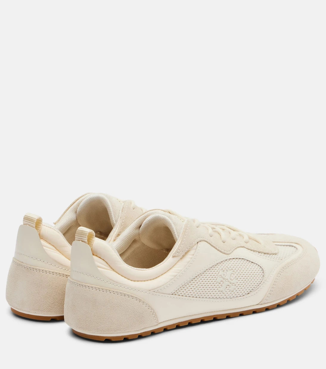 Tory Burch - Field suede and leather-trimmed sneakers