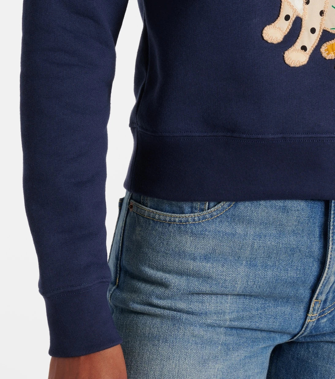 Valentino - Embroidered cotton jersey sweatshirt