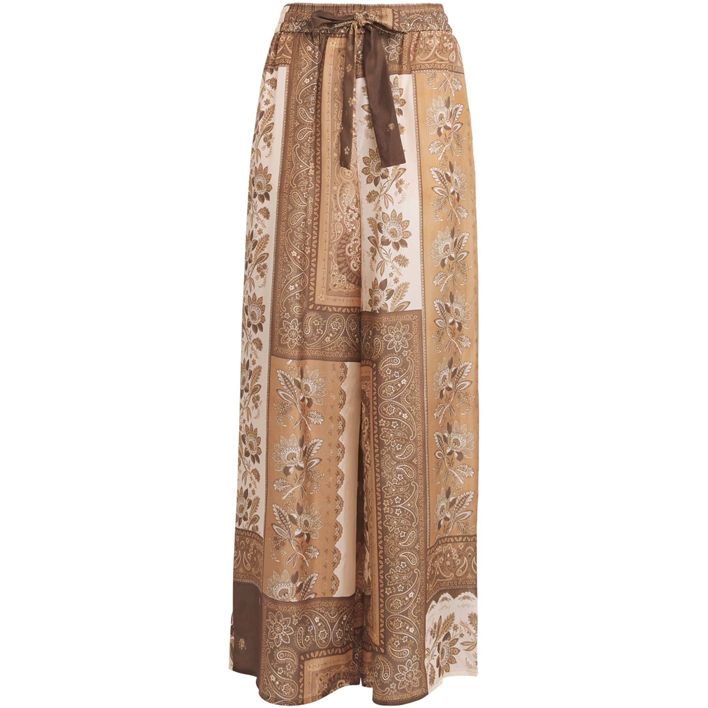 Zimmermann Brown Cotton Lucky Bandana Trousers