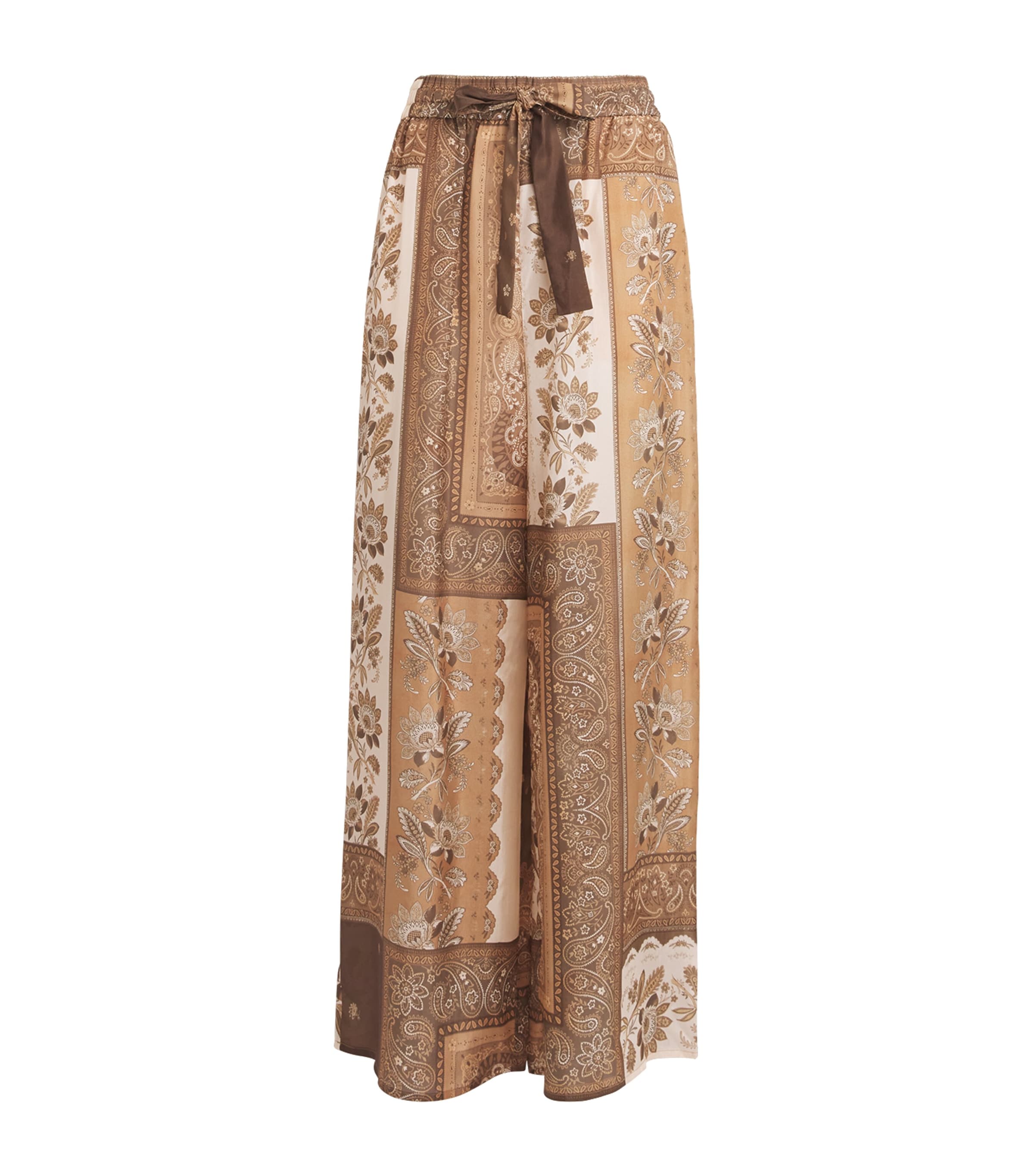 Zimmermann Brown Cotton Lucky Bandana Trousers