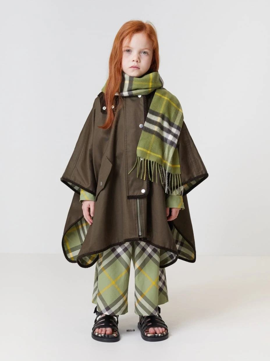 Burberry Kids - بنطلون بربري كاروهات قطن