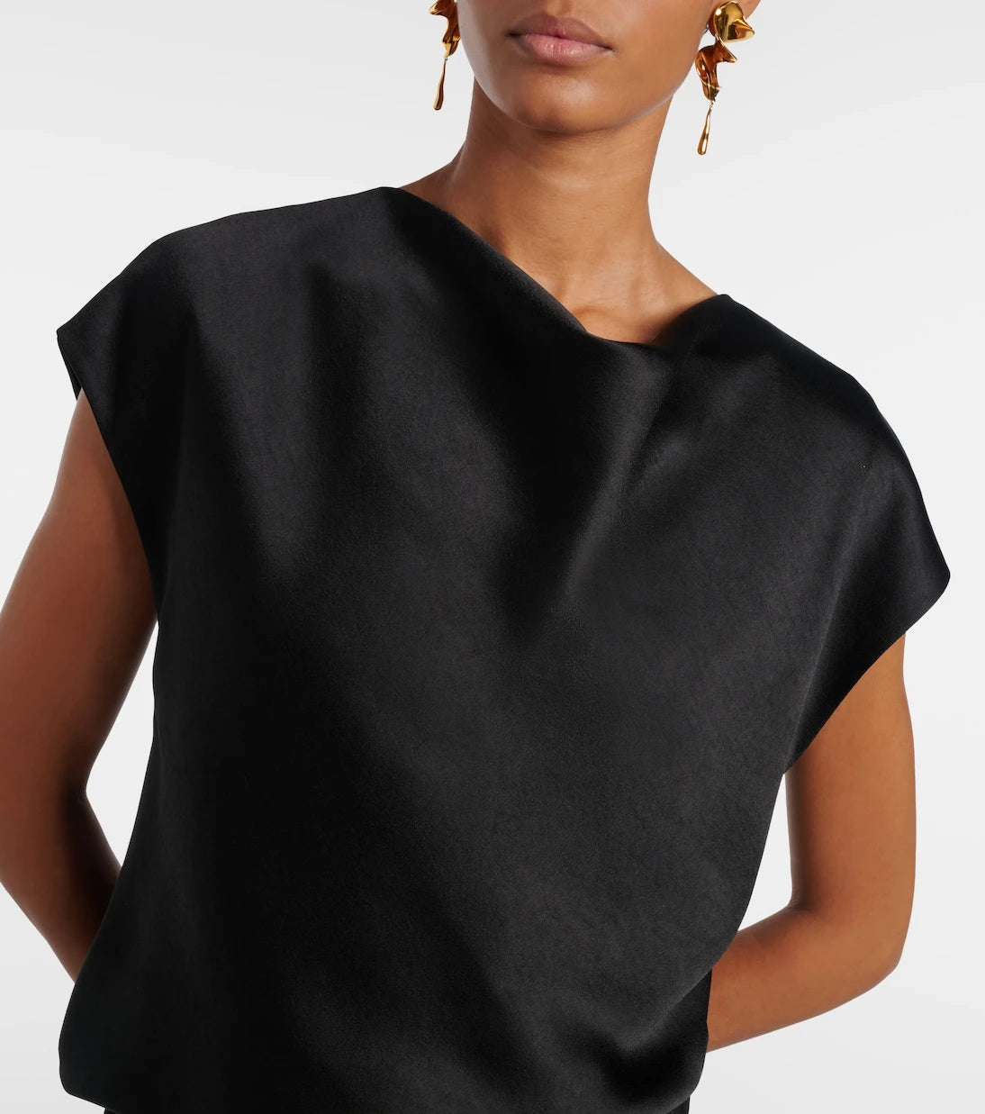 Vince - Draped satin maxi dress