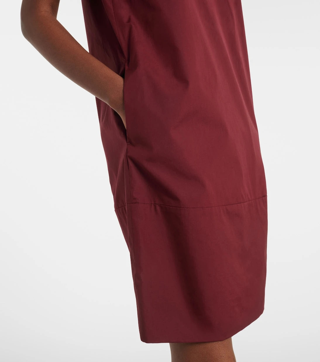 'S Max Mara - Puff-sleeve cotton poplin minidress