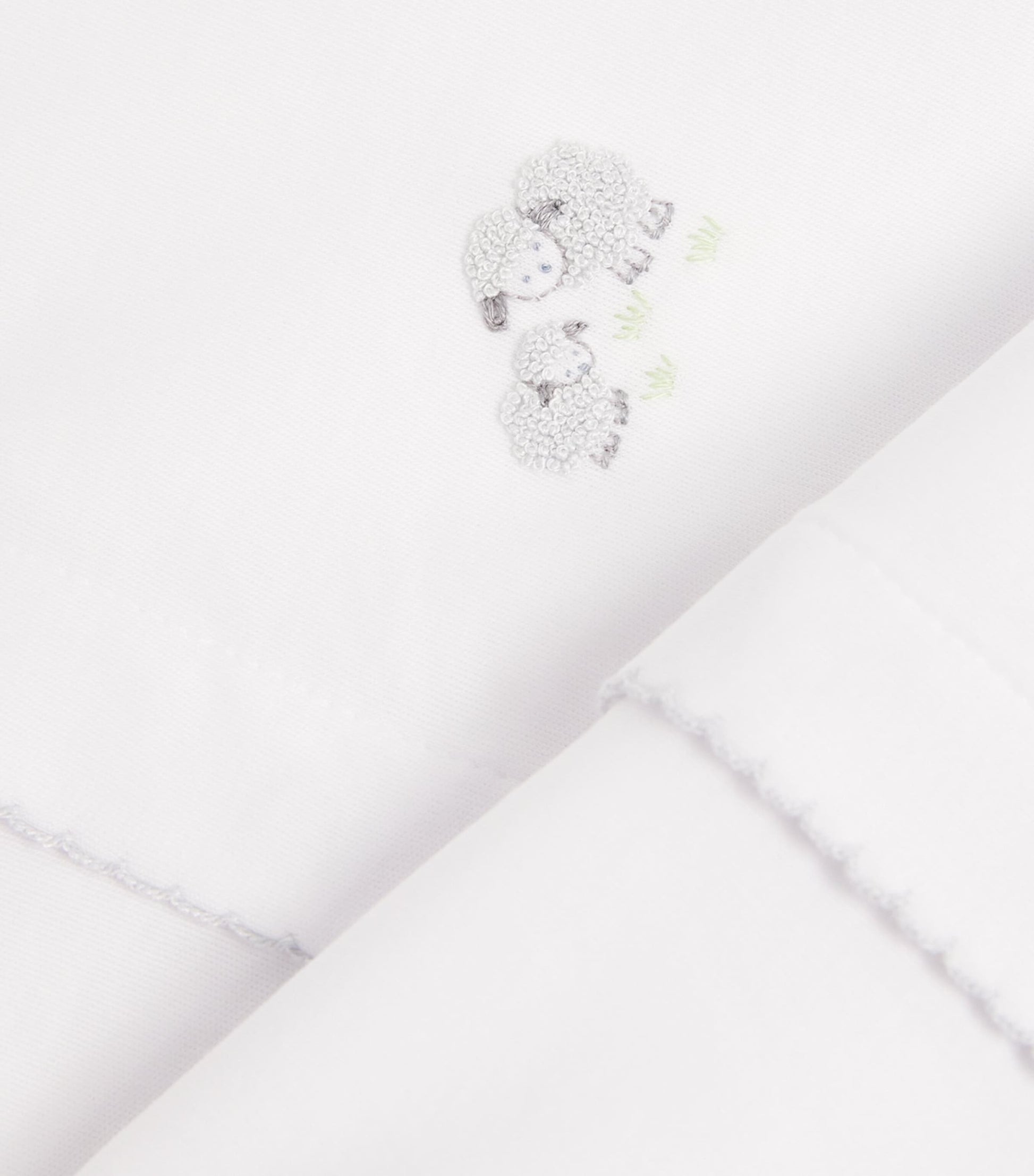 Kissy Kissy Pima Cotton Sheep Embroidery All-In-One (0-6 Months)