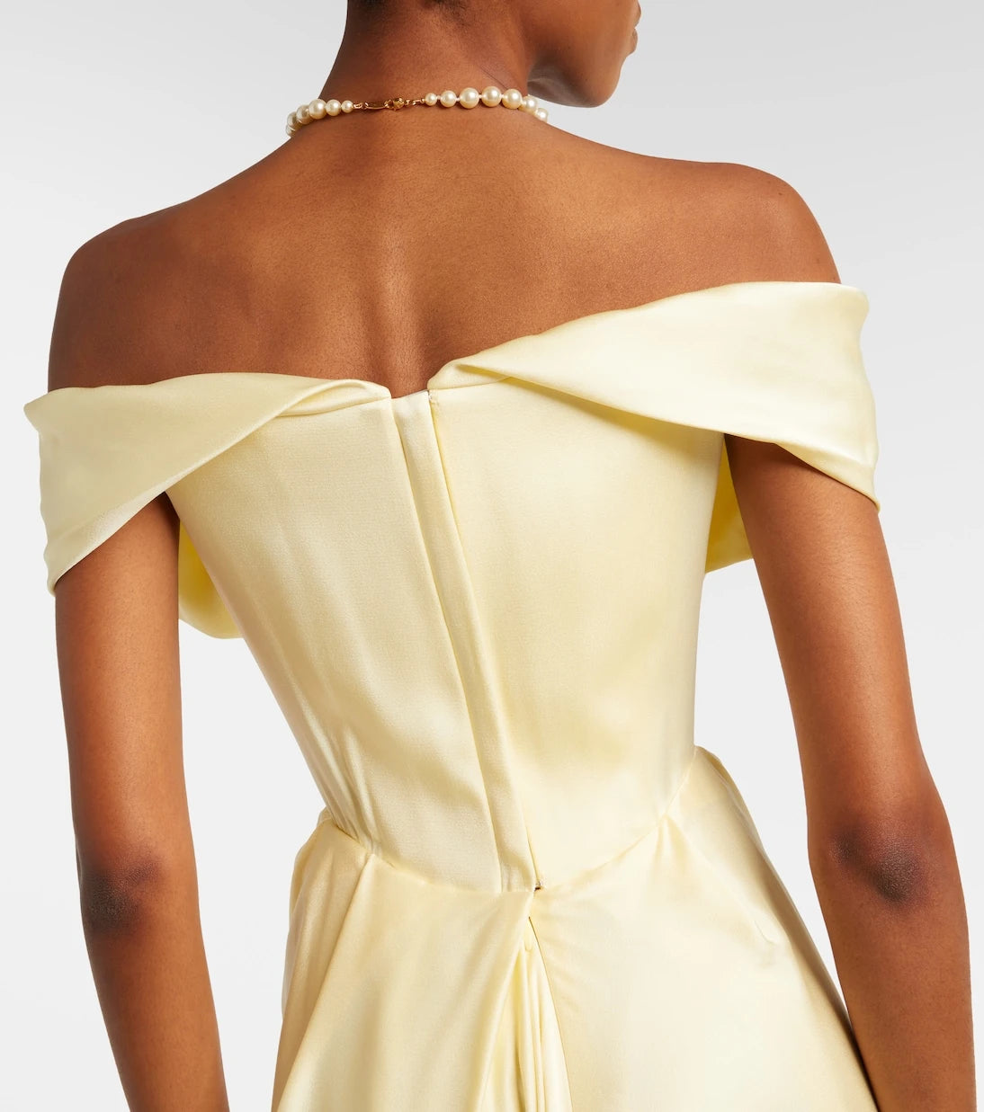 Vivienne Westwood - Nova Cocotte draped satin bustier gown