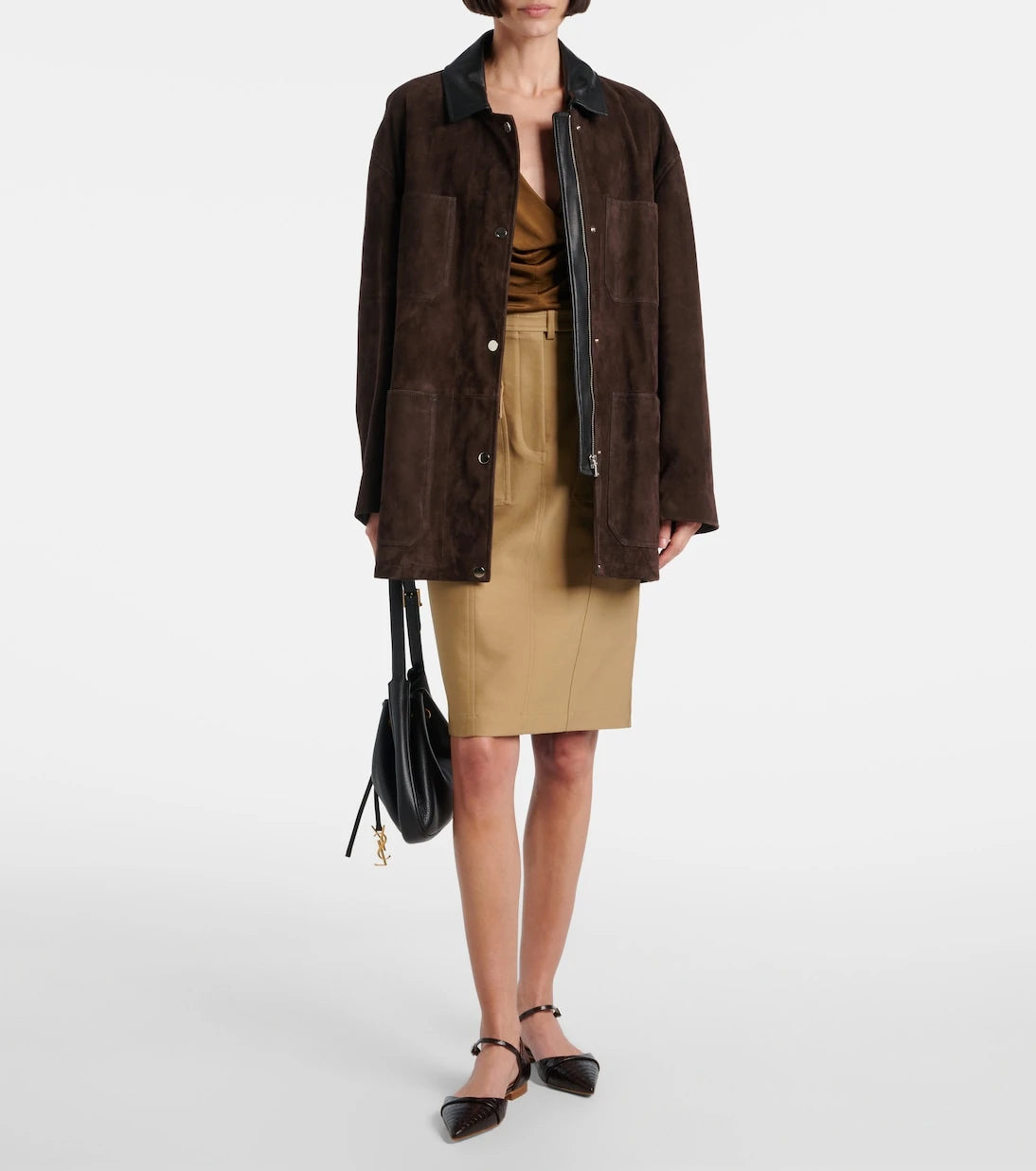Malone Souliers - Ulla croc-effect leather flats