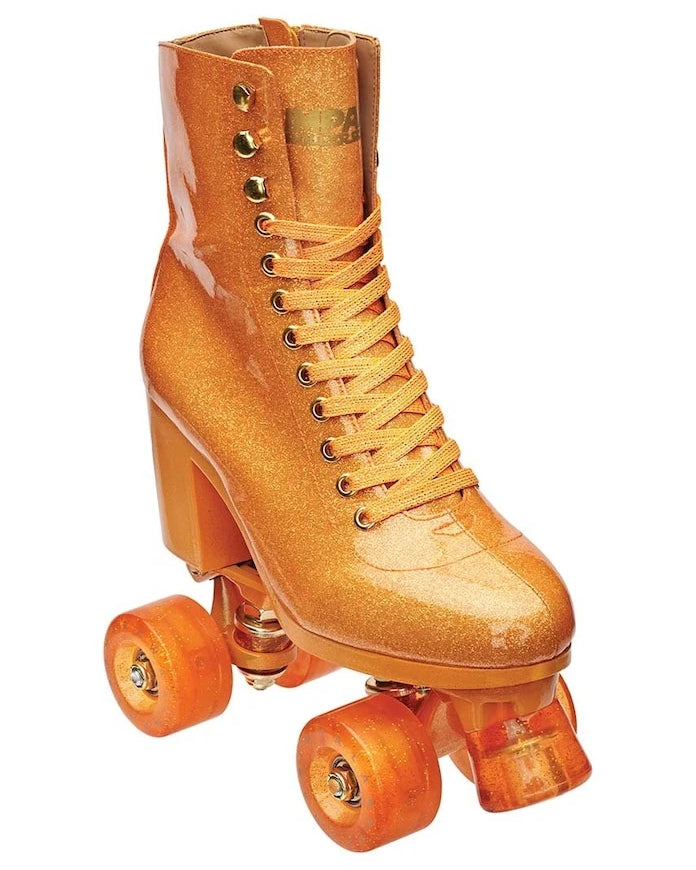 Ролкови кънки Impala Sparkle Orange High Heel Rollerskates x Marawa