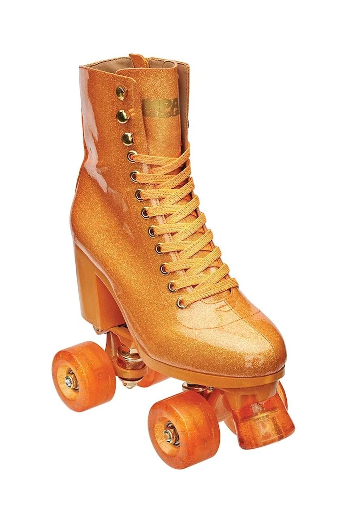 Ролкови кънки Impala Sparkle Orange High Heel Rollerskates x Marawa