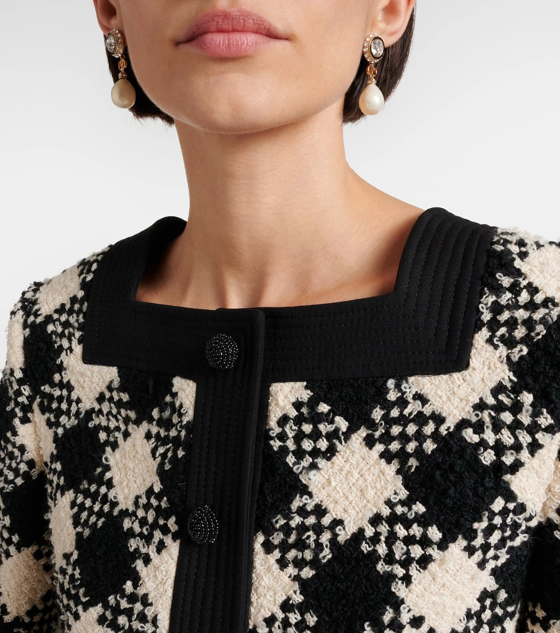Valentino - VLogo embellished drop earrings