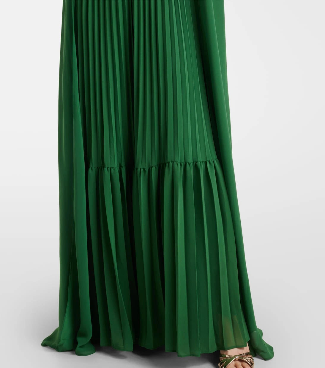 Self-Portrait - Caped chiffon gown