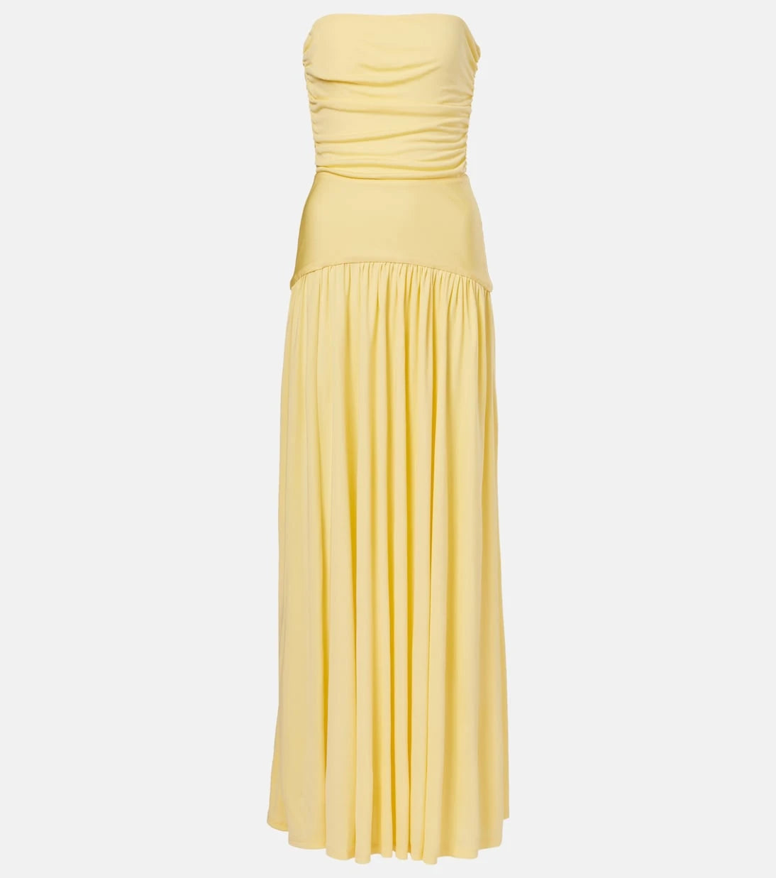 Staud - Mariana ruched jersey maxi dress