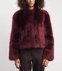 Simkhai Red Shearling Natasha Jacket