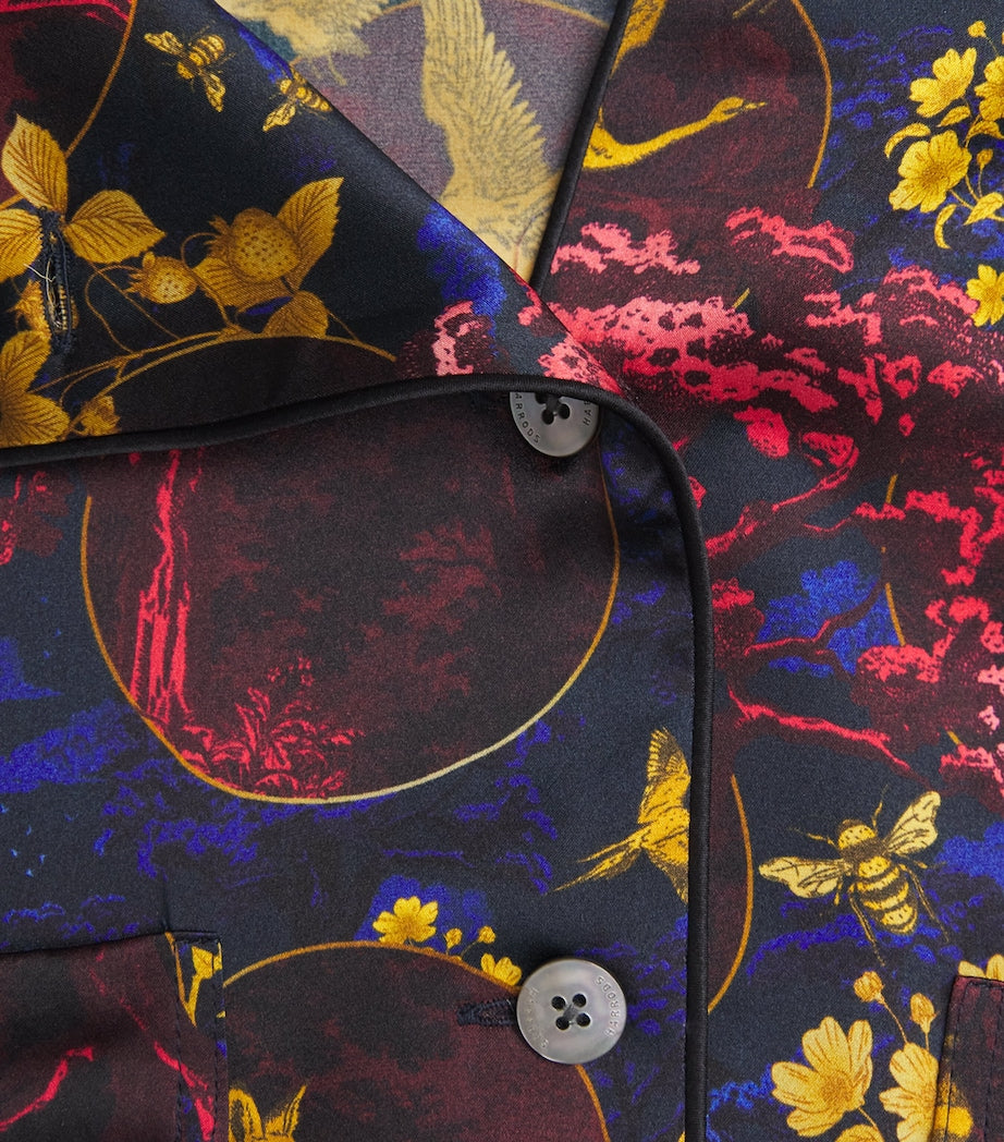 Ivory Silk Toile Pyjama Set