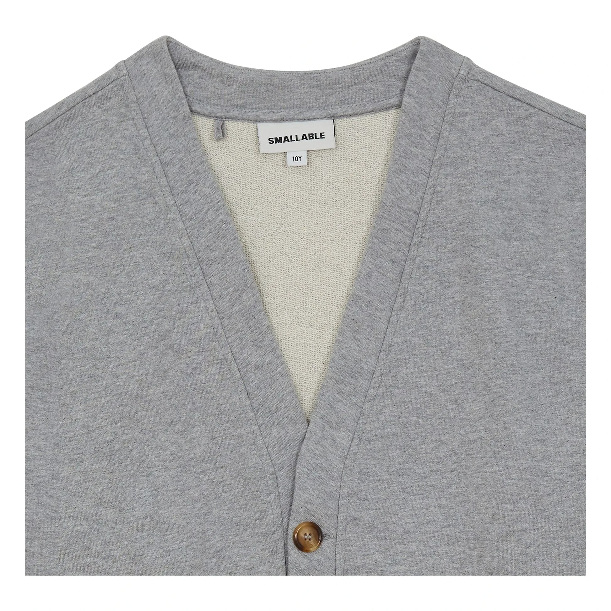 Smallable Kid - Ostmark organic cotton cardigan | Heather grey