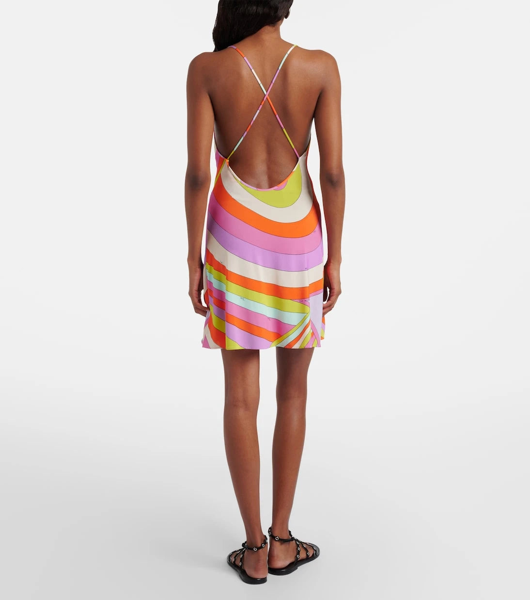 Pucci - Iride draped satin jersey minidress