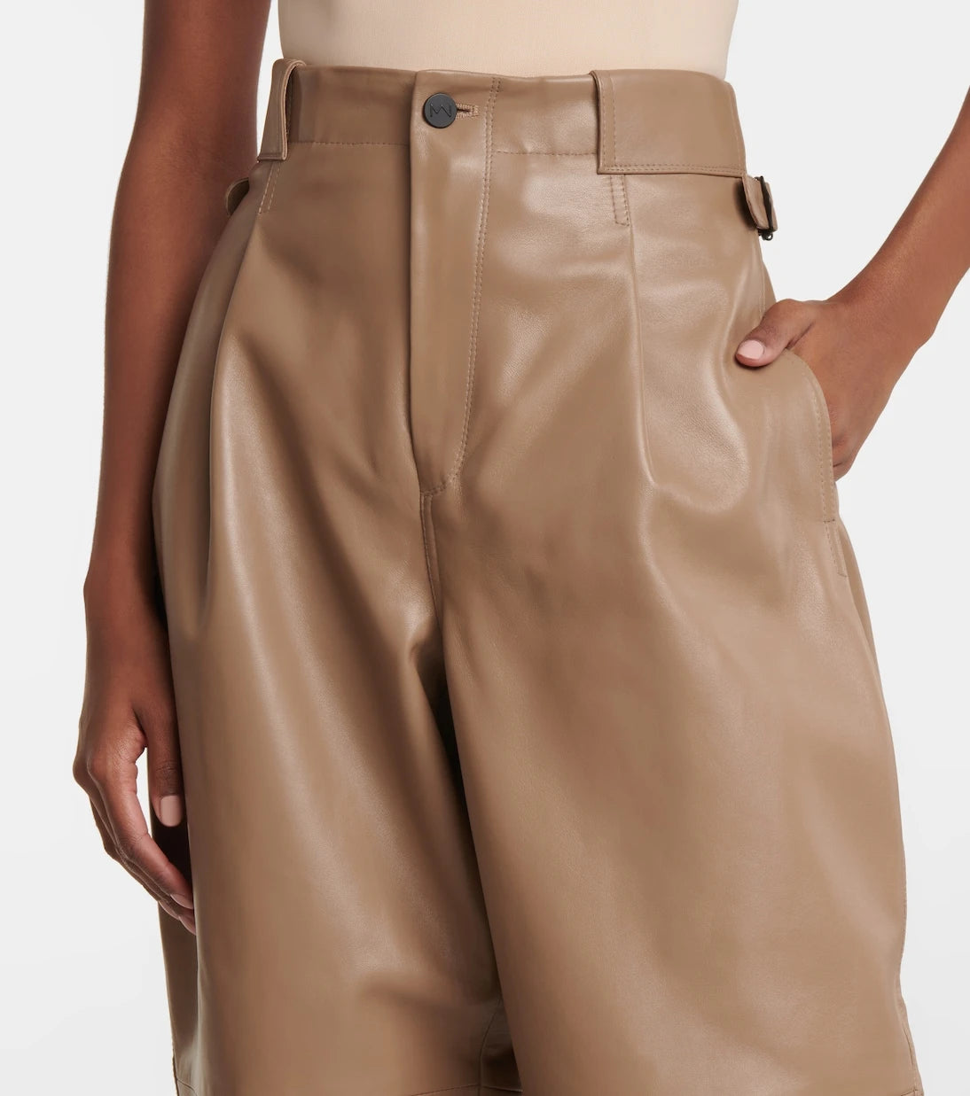 The Mannei - Shobak high-rise leather pants