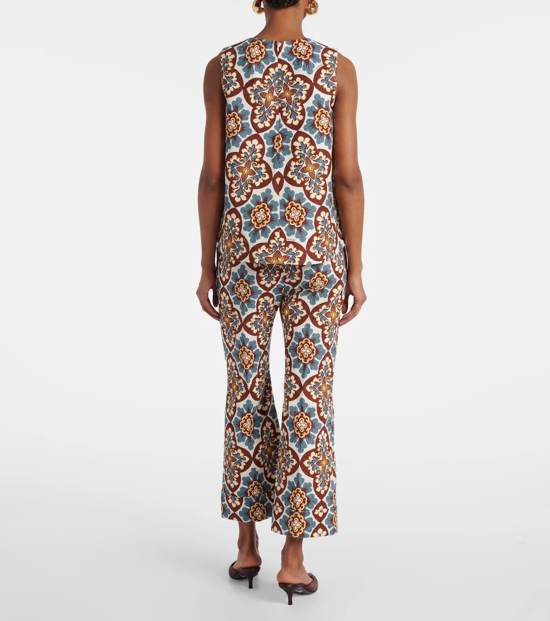 La DoubleJ - La Scala printed cotton top