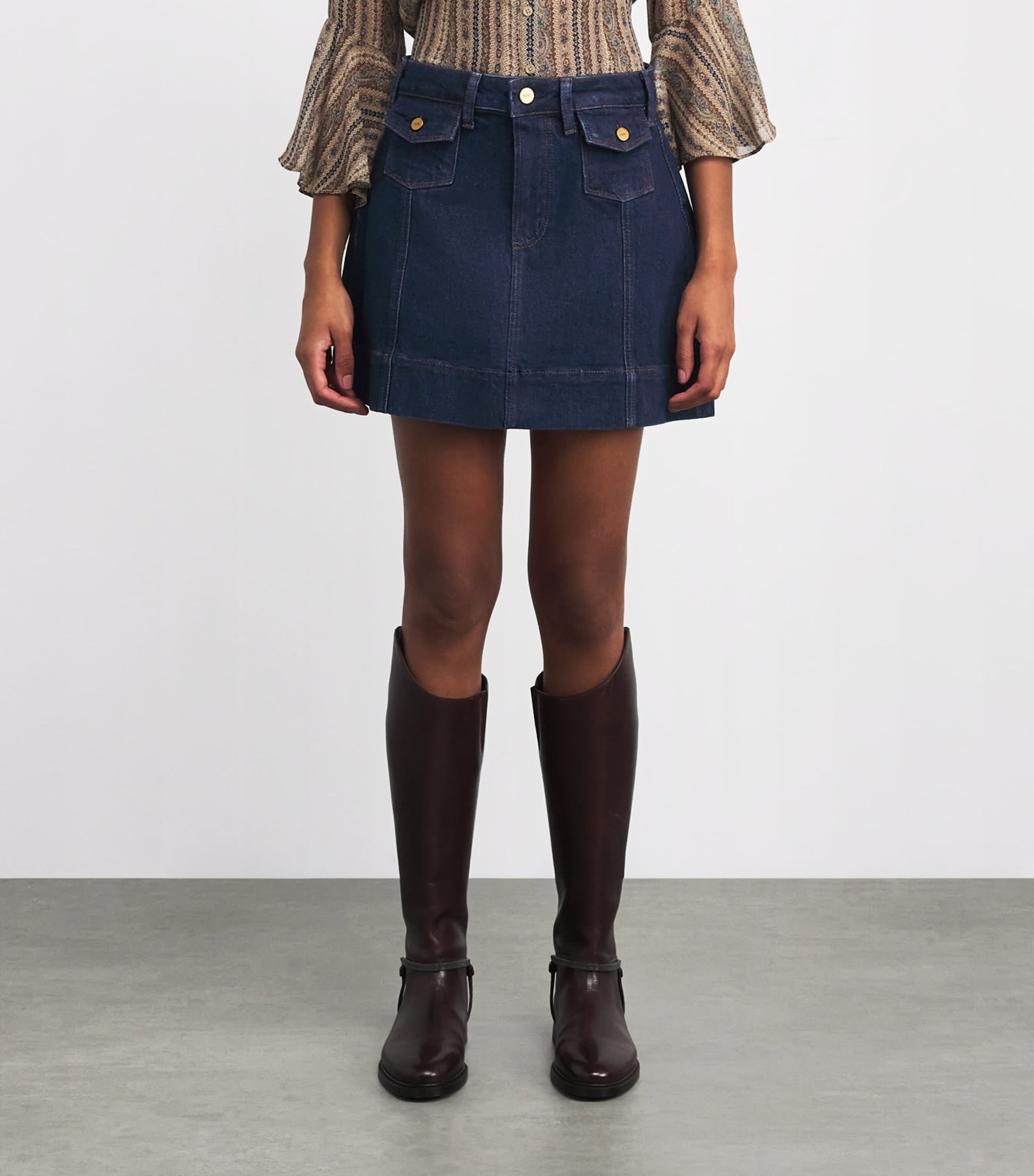 Blue Jannelle Denim Mini Skirt