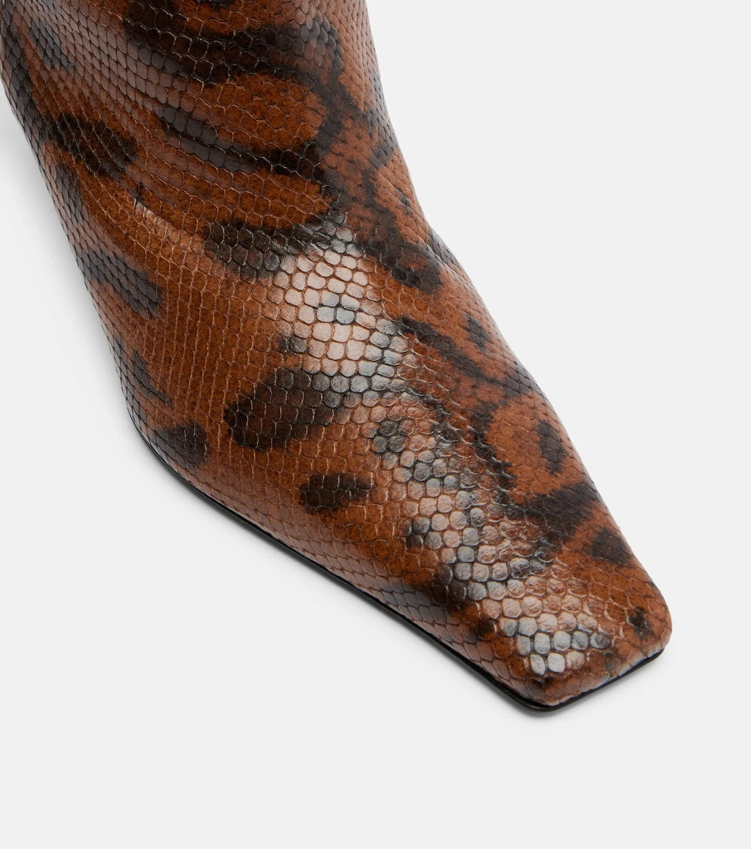 Proenza Schouler - Snake-effect leather knee-high boots