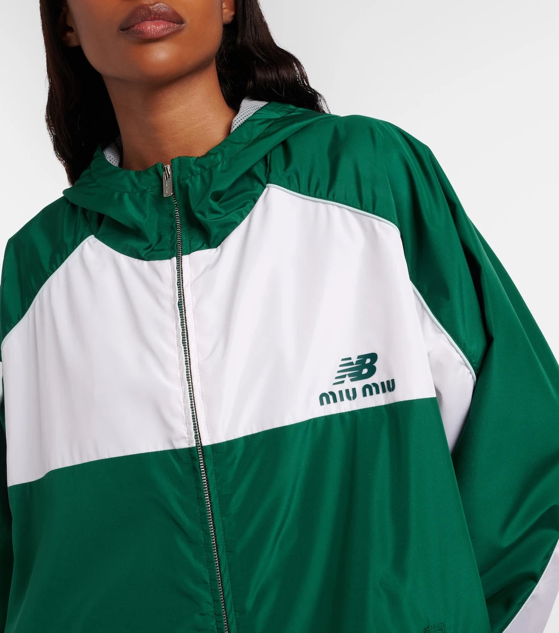 Miu Miu - x New Balance colorblocked poplin jacket