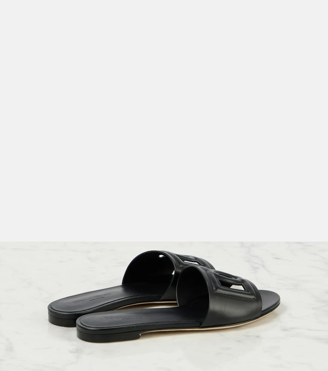 Dolce&Gabbana - DG leather slides