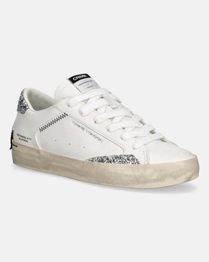 Crime London DISTRESSED Deri Sneakers