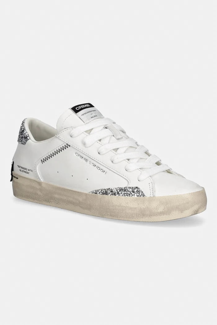 Crime London DISTRESSED Deri Sneakers