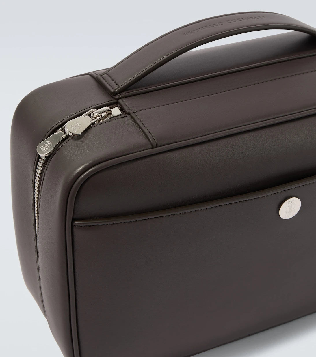 Brunello Cucinelli - Leather toiletry bag