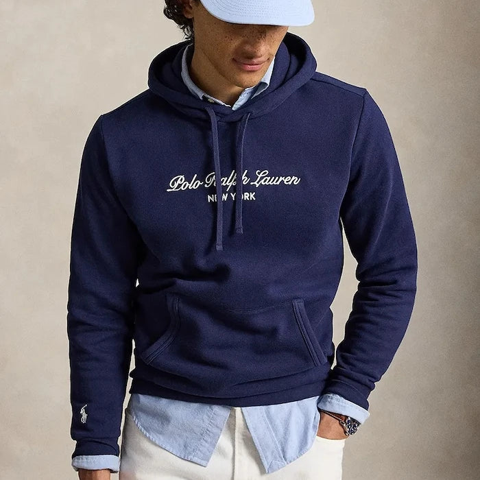 Polo Ralph Lauren kapüşonlu erkek pamuklu sweatshirt