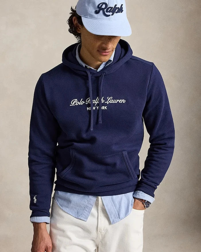 Polo Ralph Lauren kapüşonlu erkek pamuklu sweatshirt