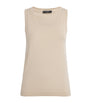 Beige Knitted Tank Top