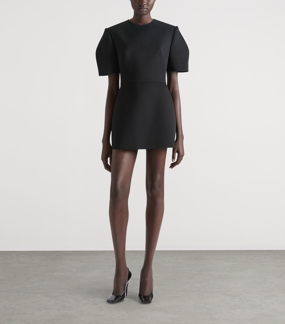 Givenchy Black Wool Mini Dress