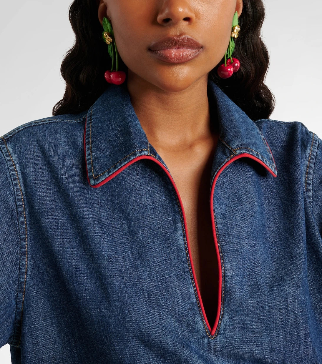 Jennifer Behr - Maraschino embellished drop earrings