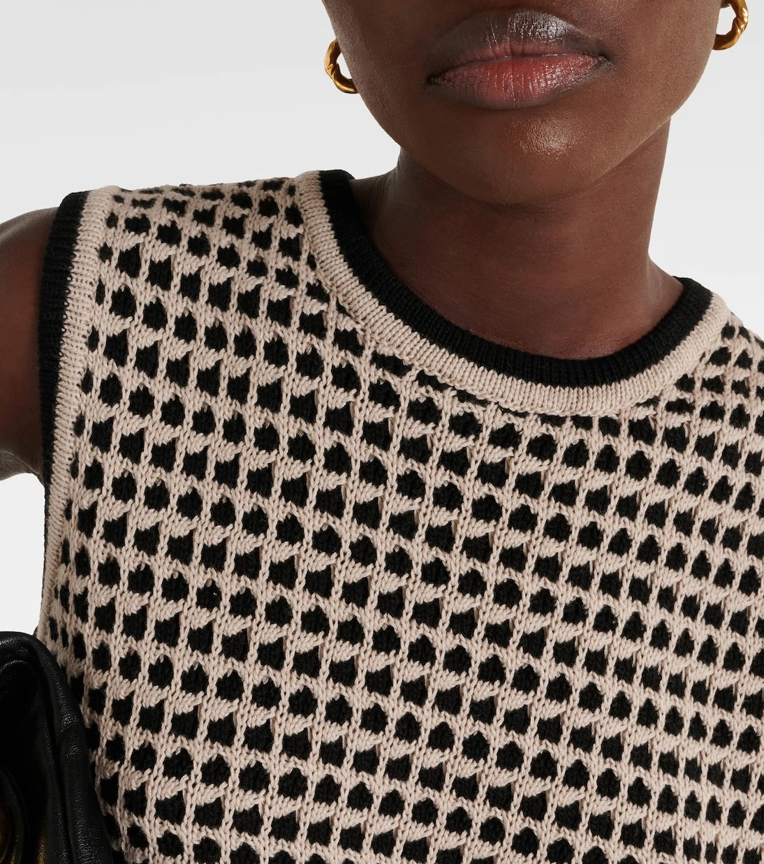 'S Max Mara - Fleres patterned cotton sweater vest