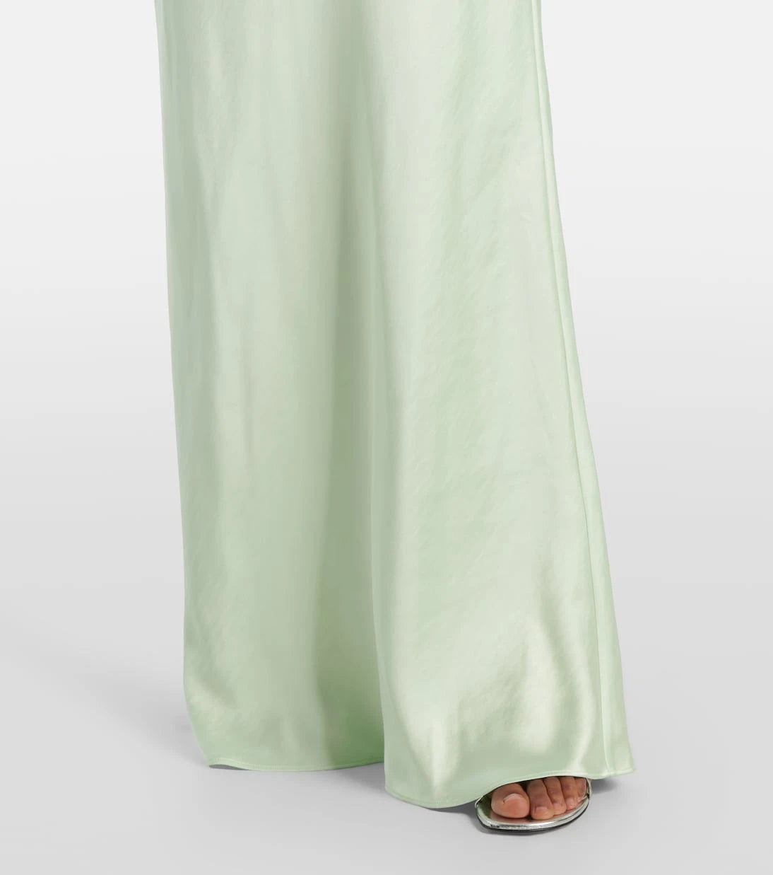 Self-Portrait - Floral-appliqué satin gown
