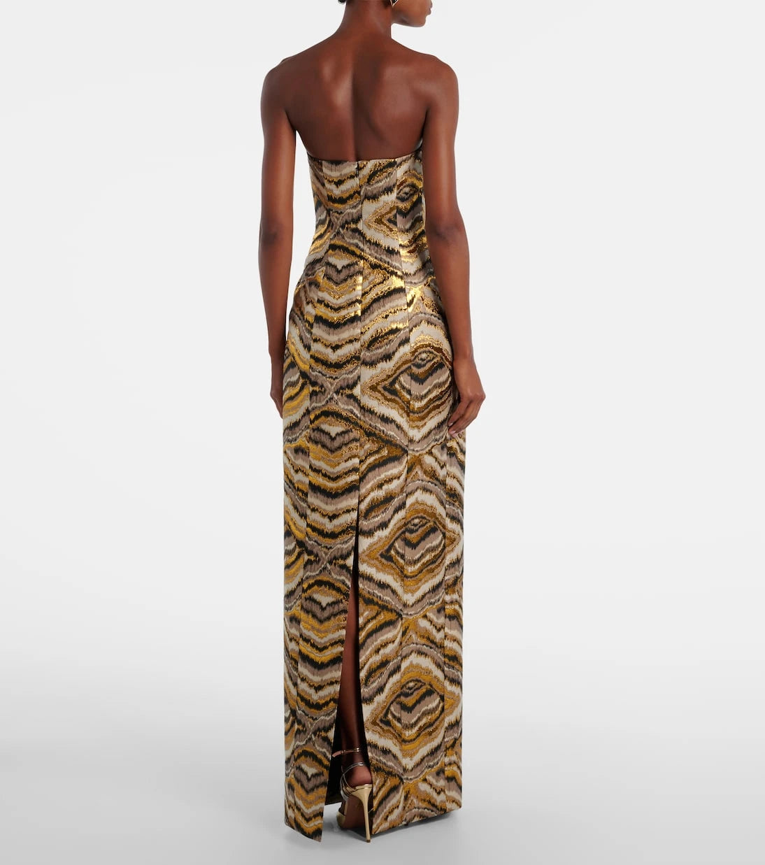 Markarian - Odessa paneled jacquard gown