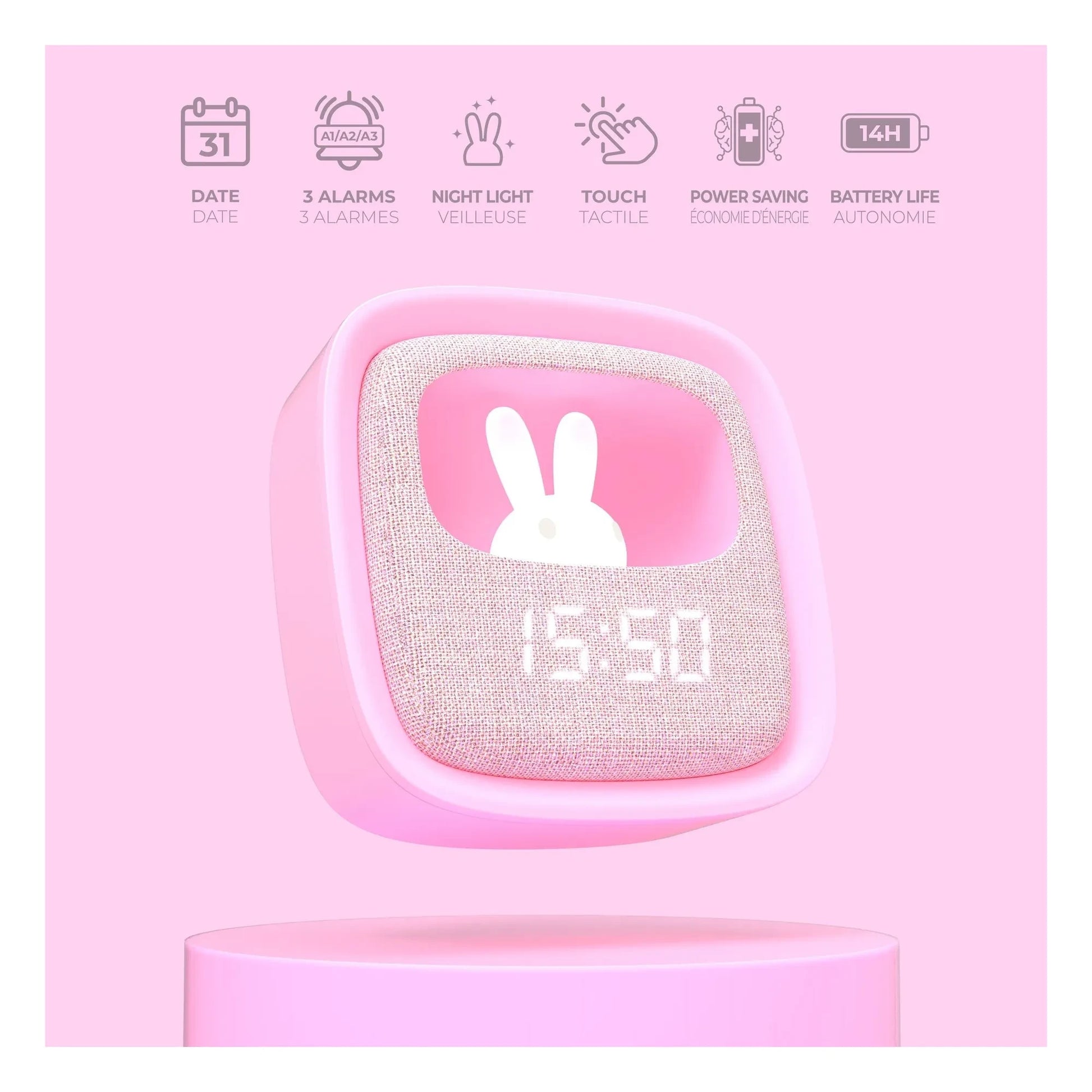 MOB - Billy multifunction alarm clock | Marshmallow